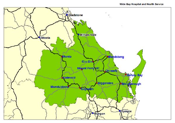 Map of Wide Bay